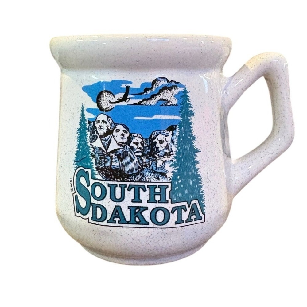 South Dakota Coffee Cup Mt Rushmore 10oz Mug Traditional Style Stoneware